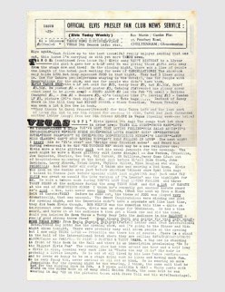 Elvis News Service Weekly Issue No. 25
