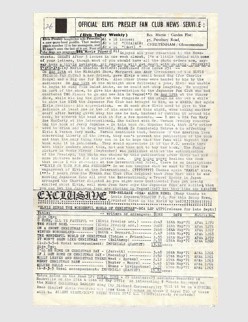 Elvis News Service Weekly Issue No. 26