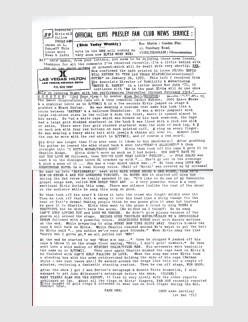 Elvis News Service Weekly Issue No. 39