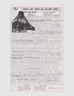 Elvis News Service Weekly Issue No. 47