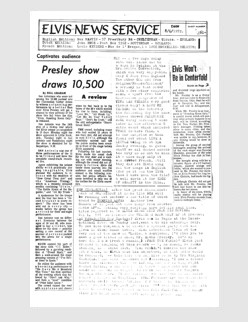 Elvis News Service Weekly Issue No. 61