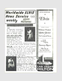 Elvis News Service Weekly Issue No. 142