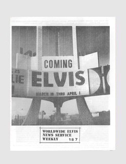 Elvis News Service Weekly Issue No. 187