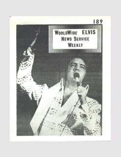 Elvis News Service Weekly Issue No. 189