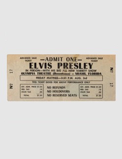 Ticket - August 3 1956