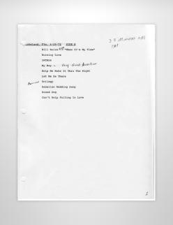 April 28 1975 - Soundboard