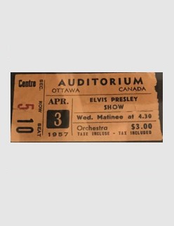 Ticket - April 3 1957