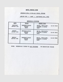 August 1971 Rehearsals