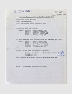 January 1970 Rehearsals