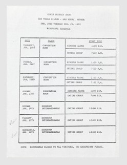 Rehearsals January 20 - 26 1972