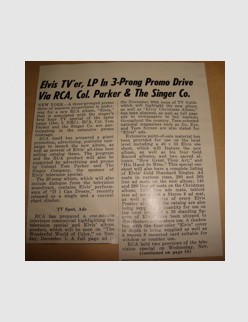 'Elvis' Radio Special - Cashbox (Thanks to Bill Bram)