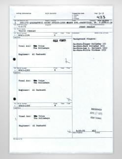 April 9 1975 (Overdubs)