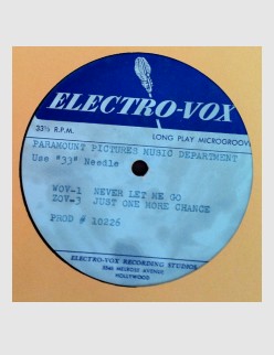 Acetate - Never Let Me Go / Just One More Chance (Thanks to Rogier van Luyken)
