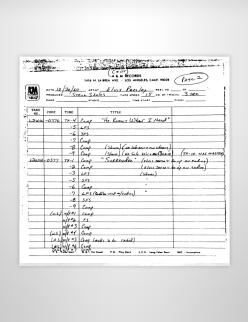 Tape Legends - October 30 1960