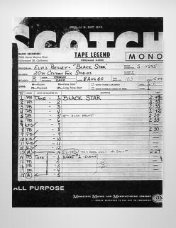 Tape Legend - August 8 1960