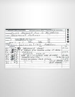 Tape Legend - January 22 1963