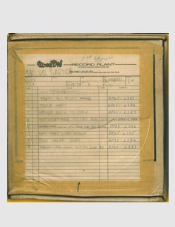 16-Track Tape Log