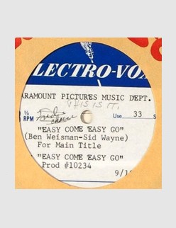 Easy Come, Easy Go (Demo Acetate)