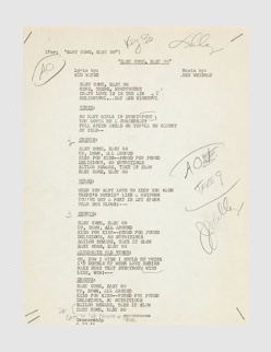 Easy Come, Easy Go (Lyric Sheet)
