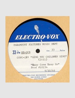 Sing You Children (Acetate)