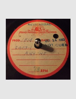 Anyone (Take 2) - Acetate (Thanks to Jim Cassero)