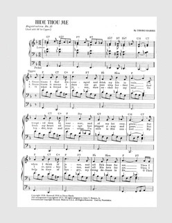 Hide Thou Me (Thanks to Christopher Brown)