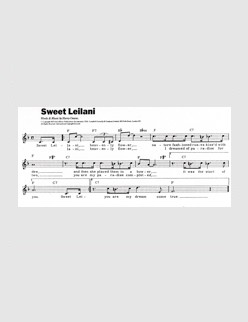 Sweet Leilani (Thanks to Christopher Brown)