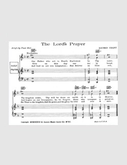The Lord's Prayer (Thanks to Christopher Brown)