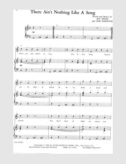 There Ain't Nothing Like A Song (Thanks to Christopher Brown)