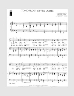 Tomorrow Never Comes (Thanks to Christopher Brown)