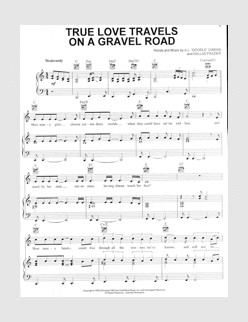 True Love Travels On A Gravel Road (Thanks to Christopher Brown)