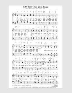 Turn Your Eyes Upon Jesus (Thanks to Christopher Brown)