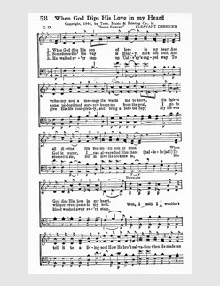 When God Dips His Love In My Heart (Thanks to Christopher Brown)