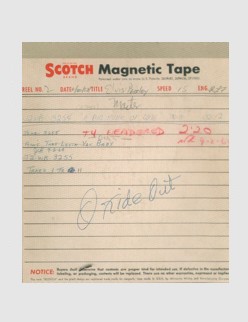 Tape - June 10 1958